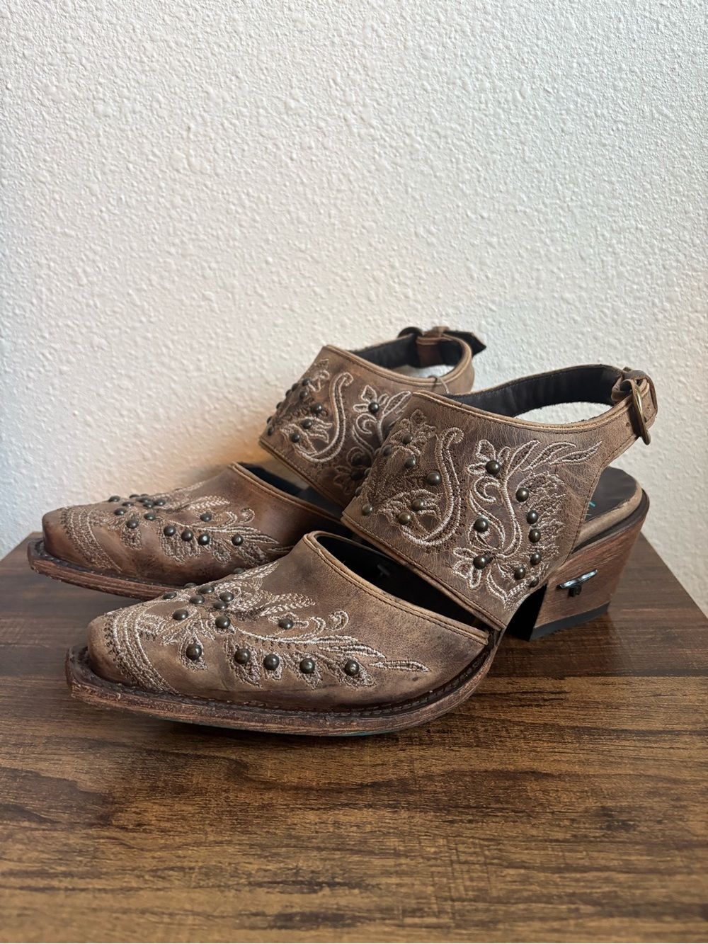 Lane Santorini Slingback Buckle Mules